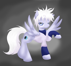 Size: 1768x1655 | Tagged: safe, artist:louderspeakers, pony, anime, crossover, hunter x hunter, killua zoldyck, ponified, solo