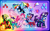 Size: 3964x2484 | Tagged: safe, artist:itiffanyblue, applejack, fili-second, fluttershy, mistress marevelous, pinkie pie, radiance, rainbow dash, rarity, saddle rager, twilight sparkle, zapp, alicorn, pony, g4, power ponies (episode), clothes, costume, female, fulfilled cutie mark, mane six, mare, masked matter-horn costume, power ponies, twilight sparkle (alicorn)