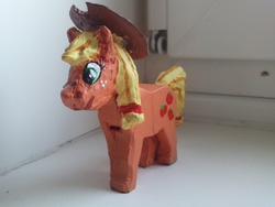 Size: 640x480 | Tagged: safe, artist:balthazar147, applejack, g4, customized toy, irl, lego, photo, solo