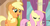 Size: 1151x607 | Tagged: safe, screencap, applejack, fluttershy, g4, rarity takes manehattan, meme, youtube caption