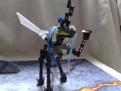 Size: 900x675 | Tagged: safe, artist:primusrulz, queen chrysalis, g4, bionicle, irl, lego, photo, solo, toy