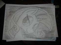 Size: 2560x1920 | Tagged: safe, artist:ghostofwar909, rarity, g4, female, solo, traditional art