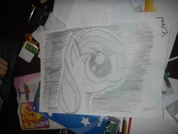 Size: 2560x1920 | Tagged: safe, artist:ghostofwar909, applejack, g4, female, filly, solo, traditional art