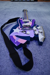 Size: 3072x4608 | Tagged: safe, artist:ghostofwar909, twilight sparkle, g4, customized toy, electric guitar, guitar, irl, musical instrument, photo