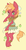 Size: 473x900 | Tagged: safe, artist:coffeechicken, big macintosh, earth pony, pony, g4, bipedal, clothes, dress, macareina, rule 63, solo