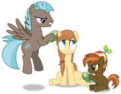 Size: 7700x6000 | Tagged: safe, artist:masem, 8-bit (g4), button mash, oc, oc:cream heart, earth pony, pegasus, pony, g4, idw, absurd resolution, colt, earth pony oc, female, foal, headcanon, idw showified, male, mare, mother and child, mother and son, simple background, stallion, transparent background, vector, video game