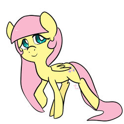 Size: 1000x1000 | Tagged: safe, artist:mt, fluttershy, g4, alternate hairstyle, female, solo