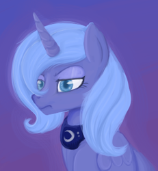 Size: 283x306 | Tagged: safe, artist:lulubell, princess luna, g4, bust, female, portrait, s1 luna, solo