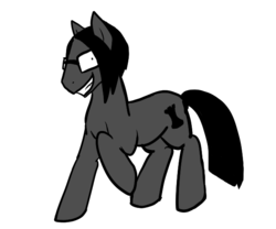 Size: 600x500 | Tagged: safe, artist:ressq, pony, ponified, slenderman, solo, the collective, the observer, tribetwelve