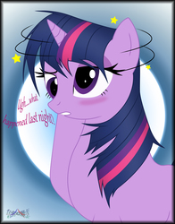 Size: 1922x2456 | Tagged: safe, artist:iflysna94, twilight sparkle, g4, circling stars, derp, female, hangover, solo