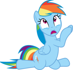 Size: 1082x1039 | Tagged: safe, artist:jeatz-axl, rainbow dash, pegasus, pony, bats!, g4, my little pony: friendship is magic, .svg available, belly, crying, female, incorrect leg anatomy, mare, simple background, solo, svg, transparent background, vector