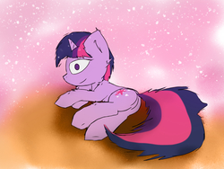 Size: 2048x1536 | Tagged: safe, artist:fuzzyfox11, twilight sparkle, g4, female, fluffy, solo