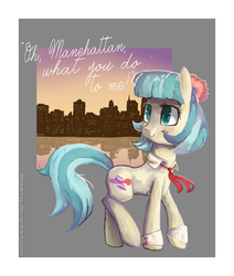 Size: 2200x2600 | Tagged: safe, artist:8bitamy, coco pommel, g4, rarity takes manehattan, female, solo