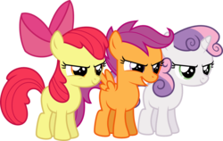 Size: 1603x1016 | Tagged: safe, artist:jeatz-axl, apple bloom, scootaloo, sweetie belle, flight to the finish, g4, cutie mark crusaders, simple background, svg, transparent background, vector