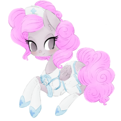 Size: 1024x1024 | Tagged: safe, artist:grandifloru, oc, oc only, pegasus, pony, clothes, nurse, simple background, solo, transparent background