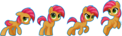 Size: 1827x550 | Tagged: safe, artist:ctb-36, babs seed, earth pony, pony, g4, covering, female, filly, foal, simple background, solo, tail, tail covering, transparent background