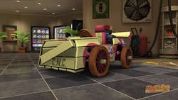 Size: 1024x576 | Tagged: safe, apple bloom, g4, 3d, crusader's cruiser, kart, modnation racers, no pony