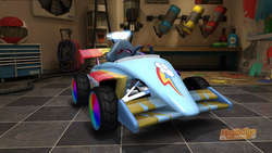 Size: 1024x576 | Tagged: safe, rainbow dash, g4, 3d, kart, modnation racers, no pony, spectrum of loyalty