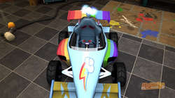 Size: 1024x576 | Tagged: safe, rainbow dash, g4, 3d, kart, modnation racers, no pony, spectrum of loyalty