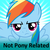 Size: 250x250 | Tagged: safe, rainbow dash, pegasus, pony, g4, female, irony, mare, solo, spoilered image joke, unamused