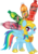 Size: 989x1433 | Tagged: safe, edit, rainbow dash, g4, armor, doritos, dreamworks face, female, geoff keighley, grin, looking at you, mountain dew, raised eyebrow, simple background, smirk, solo, this isn't even my final form, transparent background, wat