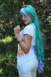 Size: 1024x1536 | Tagged: safe, artist:artisticangel17, princess celestia, human, g4, cosplay, irl, irl human, photo