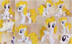 Size: 2118x1291 | Tagged: safe, artist:buttercupbabyppg, surprise, g1, feather, irl, photo, plushie, smiling