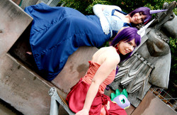 Size: 1600x1036 | Tagged: safe, artist:eternal--moon, rarity, twilight sparkle, human, g4, cosplay, irl, irl human, photo