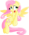 Size: 2081x2553 | Tagged: safe, artist:dfectivedvice, artist:portalart, fluttershy, g4, colored, female, flying, high res, open mouth, simple background, smiling, solo, spread wings, transparent background, upgrade, vector