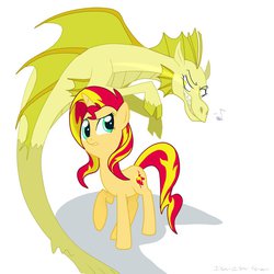 Size: 894x894 | Tagged: safe, artist:isa-isa-chan, adagio dazzle, sunset shimmer, hippocampus, merpony, pony, siren, unicorn, equestria girls, g4, my little pony equestria girls: rainbow rocks