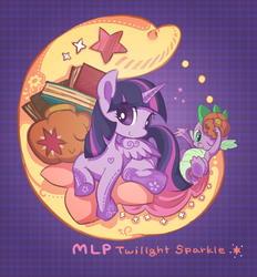 Size: 554x596 | Tagged: safe, artist:notatoron, spike, twilight sparkle, alicorn, pony, g4, female, mare, pixiv, twilight sparkle (alicorn)