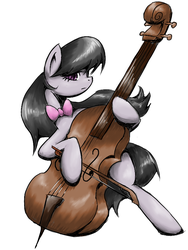 Size: 600x800 | Tagged: safe, artist:coma392, octavia melody, earth pony, pony, g4, cello, female, musical instrument, pixiv, solo