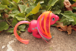 Size: 4272x2848 | Tagged: safe, artist:flicksi, piña colada (g1), g1, customized toy, irl, photo, solo, toy, tropical ponies