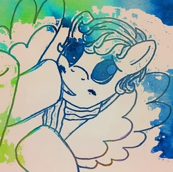 Size: 494x493 | Tagged: safe, artist:lexiangelo12, pegasus, pony, blushing, colt, cute, ponified, sherlock, sherlock holmes