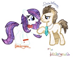 Size: 768x576 | Tagged: safe, artist:lexiangelo12, doctor whooves, time turner, oc, oc:lexiangelo, pegasus, pony, g4, cute, doctor who