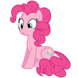 Size: 1500x1500 | Tagged: safe, artist:kuren247, pinkie pie, earth pony, pony, g4, cute, diapinkes, female, mare, simple background, sitting, solo, transparent background, vector