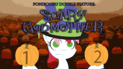 Size: 900x506 | Tagged: safe, artist:daisyhead, oc, oc only, oc:flicker, ponibooru film night, scary godmother, scary godmother: halloween spooktacular, scary godmother: the revenge of jimmy
