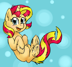 Size: 701x653 | Tagged: safe, artist:catlover1672, sunset shimmer, pony, unicorn, g4, cute, female, fluffy, solo