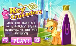 Size: 715x435 | Tagged: safe, applejack, g4, game, key crusaders, the hub