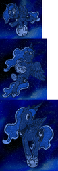 Size: 700x2039 | Tagged: safe, artist:thatasianmike, princess luna, g4, female, filly, moon, solo, tangible heavenly object, woona