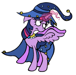 Size: 782x770 | Tagged: safe, artist:rainbow-lizzard, star swirl the bearded, twilight sparkle, alicorn, pony, g4, clothes, cosplay, costume, female, mare, solo, twilight sparkle (alicorn)