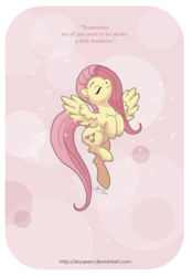 Size: 2000x2876 | Tagged: safe, artist:almairis, fluttershy, g4, female, quote, solo
