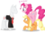 Size: 6859x5000 | Tagged: safe, artist:spier17, applejack, pinkie pie, earth pony, pony, g4, absurd resolution, butt, clothes, female, happy, mare, pinkie pie riding applejack, plot, ponies riding ponies, riding, scared, simple background, slenderman, transparent background