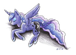 Size: 2404x1733 | Tagged: safe, artist:suetonicsonic, princess luna, g4, female, simple background, solo