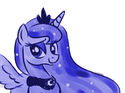 Size: 701x522 | Tagged: safe, artist:latenightlad, princess luna, g4, female, simple background, solo