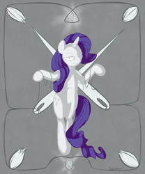 Size: 2500x3000 | Tagged: dead source, safe, artist:keeponhatin, rarity, pony, g4, bipedal, female, high res, needle, solo, thread