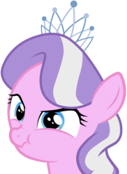 Size: 1830x2514 | Tagged: safe, artist:genericdave, diamond tiara, earth pony, pony, g4, cute, diamondbetes, female, portrait, scrunchy face, simple background, solo, transparent background, vector