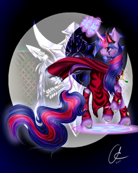 Size: 2880x3600 | Tagged: safe, artist:crazyaniknowit, twilight sparkle, classical unicorn, g4, clothes, dress, female, high res, horn, leonine tail, solo, warcraft, world of warcraft