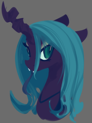 Size: 1034x1379 | Tagged: safe, artist:marshmellowcannibal, queen chrysalis, changeling, changeling queen, g4, female, solo
