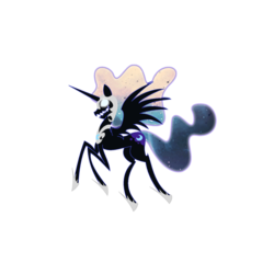 Size: 3300x3300 | Tagged: safe, artist:thehappychangeling, nightmare moon, g4, high res, simple background, transparent background